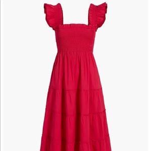 Hill House Home Ellie Nap Dress in Raspberry Red Poplin